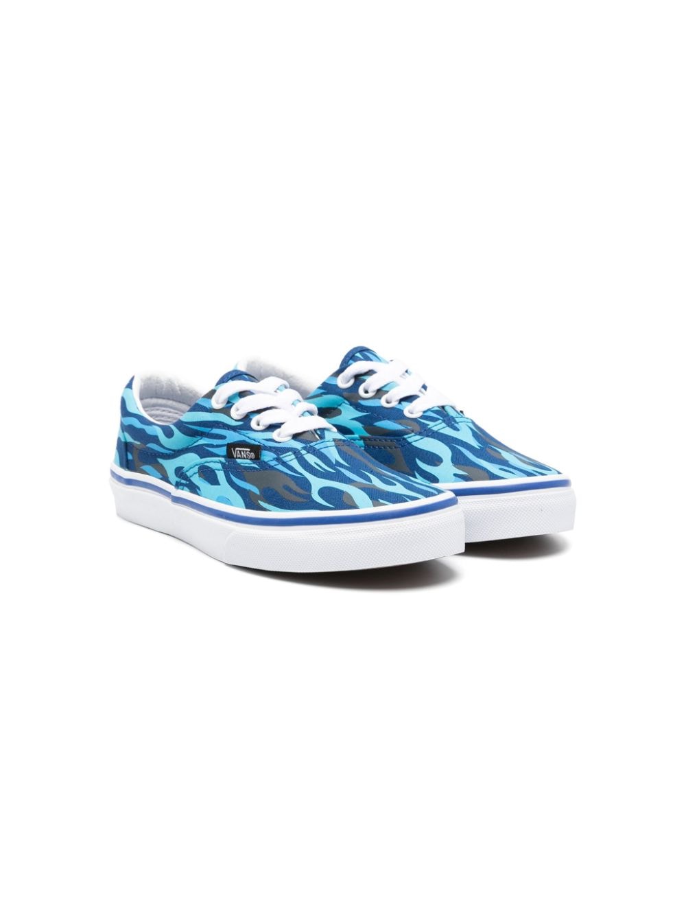 Vans Kids Era Sneakers mit Flammen-Print - Blau von Vans Kids