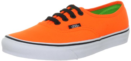 Vans Authentic VQER6AO, Unisex - Erwachsene Klassische Sneakers, Orange ((Neon) orange/Green), EU 34.5 (US 3.5) von Vans