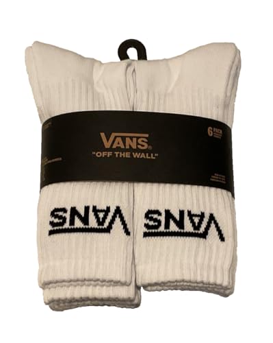 Vans Classics Crew-Socken, 6er-Pack, Weiss/opulenter Garten, 42.5-47 EU von Vans