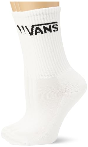 Vans Damen Classic Crew (US 6.5-10, 3-Pack) herrensocken, White-Black, One Size von Vans