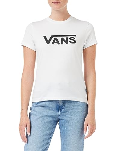 Vans Damen Drop V SS Crew T-Shirt, White, von Vans