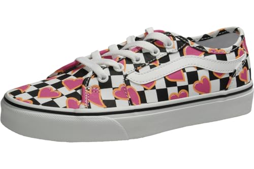 Vans Damen Filmore Decon Sneaker, Hearts Checkerboard Multi/White, 40.5 EU von Vans