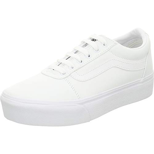 Vans Damen Ward Platform Sneaker, (Canvas) White, 34.5 EU von Vans