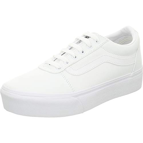 Vans Damen Ward Platform Sneaker, (Canvas) White, 36 EU von Vans