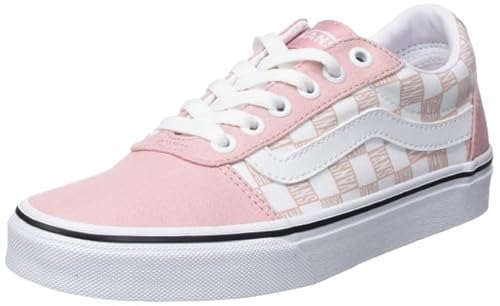 Vans Damen Ward Sneaker, Logo Check PINK/White, 36 EU von Vans