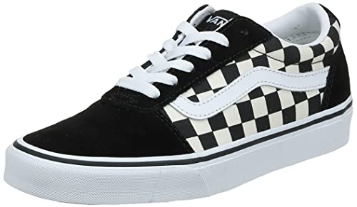 Vans Damen Ward Sneaker, (Checkerboard) Black/White, 37 EU von Vans