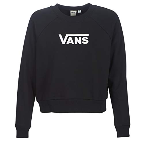 Vans Damen Wm Flying V Ft Boxy Crew Sweatshirt, Schwarz, M von Vans