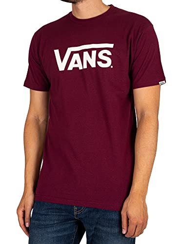 Vans Herren Classic Drop V T-Shirt, Burgunderrot Marshmallow, L von Vans