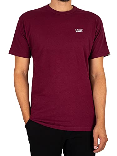 Vans Herren Mini Script T-Shirt, Burgunderfarben, XXL von Vans