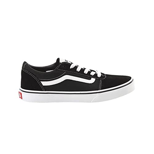 Vans Unisex Kinder Ward Suede/Canvas Sneaker, Schwarz ((Suede/Canvas) Black/White Iju), 31 EU von Vans