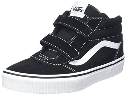 Vans Unisex Jungen Ward Mid V Sneaker, Suede Canvas Black White, 36.5 EU von Vans