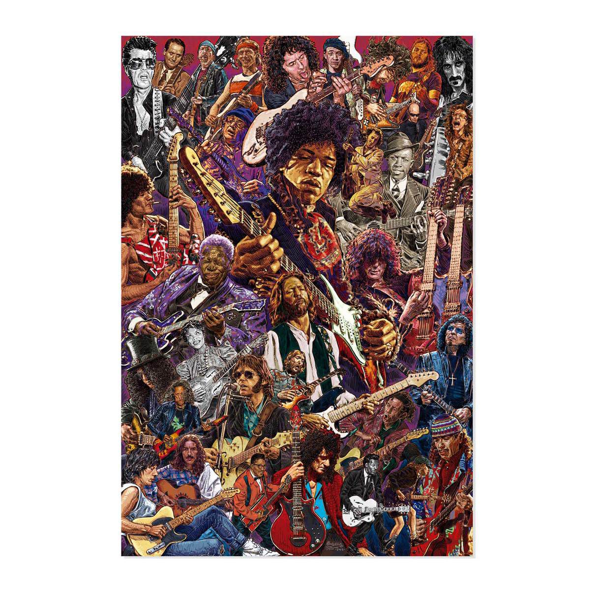 Various Legendary Guitarists Poster multicolor von Various