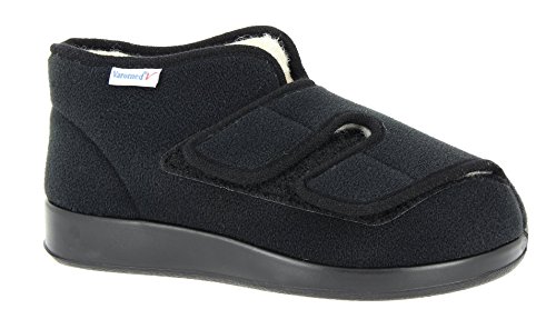 VAROMED Genua Gesundheitsschuhe Damen & Herren Schwarz I Gr. 48 I Orthopädische Schuhe für geschwollene Füße, extrabreit in Weite L I Wechselfußbett I Made in Germany VAROMED Genua Gesundheitsschuhe Damen & Herren Schwarz I Gr. 48 I Orthopädische Schuhe für geschwollene Füße, extrabreit in Weite L I Wechselfußbett I Made in Germany von VAROMED