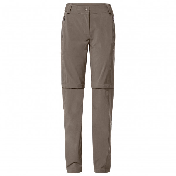 Vaude - Women's Farley Stretch Zip Off T-Zip Pants II - Trekkinghose Gr 48 - Short grau/braun von Vaude