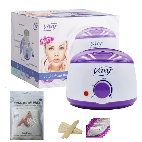 Vaxy Waxing Kit Wachswärmer Elektrischer Wachs Topf Heizung mit Zubehör, Ein komplettes Haarentfernungswachs Kit für zu Hause Schmerzloses Hartwachs für Ganzkörper,Gesicht,Bikinibereich,Augenbrauen Vaxy Waxing Kit Wachswärmer Elektrischer Wachs Topf Heizung mit Zubehör, Ein komplettes Haarentfernungswachs Kit für zu Hause Schmerzloses Hartwachs für Ganzkörper,Gesicht,Bikinibereich,Augenbrauen von Vaxy
