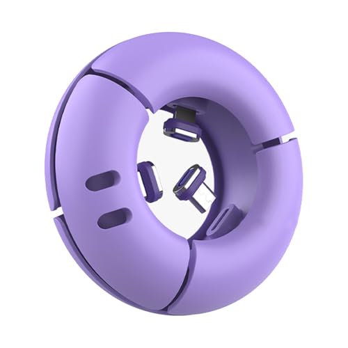Vbnuyhim Kabelmanagement-Organizer, Aufbewahrungsbox für Kabel | Aufbewahrungstasche für magnetische Kopfschnur, tragbarer Silikon-Kabelhalter, Kabelhalter in Form, violett, Se référer au descriptif, Vbnuyhim Kabelmanagement-Organizer, Aufbewahrungsbox für Kabel | Aufbewahrungstasche für magnetische Kopfschnur, tragbarer Silikon-Kabelhalter, Kabelhalter in Form, violett, Se référer au descriptif, von Vbnuyhim