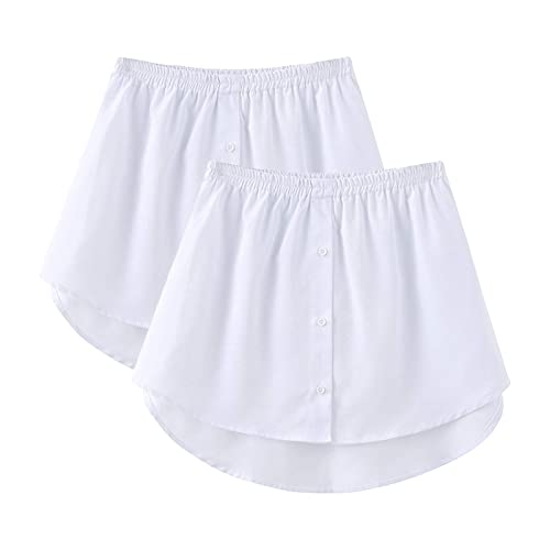 Vcindai Damen Mini Skirt Shirt Extenders Lower Unterrock Sweep Verlängerung Rock von Vcindai