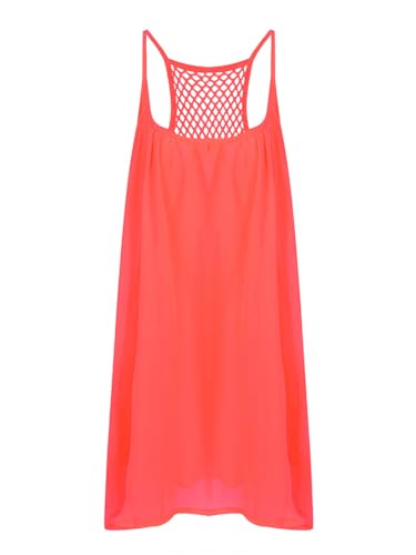 Vcindai Damen Strandkleid Ärmellos Sommerkleid Kurz Kleid Sommer Chiffonkleid von Vcindai