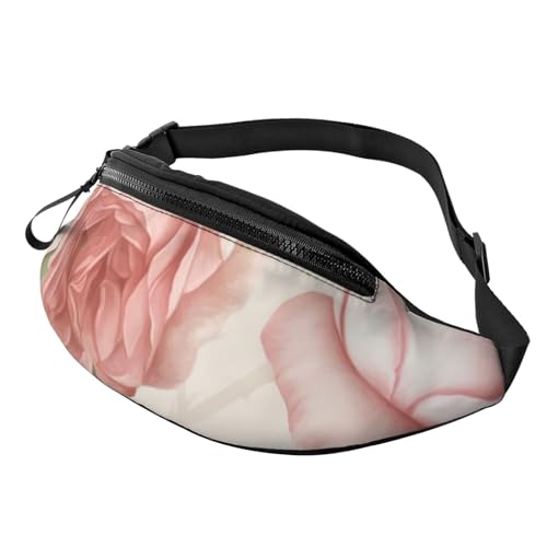 Bauchtaschen für Damen, große Umhängetasche, trendige Brusttasche, Bengalischer Tiger, Hüfttasche für Reisen, Beauty Pink Roses, Einheitsgröße Bauchtaschen für Damen, große Umhängetasche, trendige Brusttasche, Bengalischer Tiger, Hüfttasche für Reisen, Beauty Pink Roses, Einheitsgröße von VducK