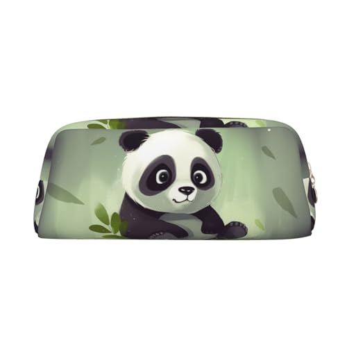 Federmäppchen, großes Federmäppchen, niedlicher Panda, Federmäppchen für Büro, kleine Reißverschlusstasche für Bleistifte, gold, Einheitsgröße, Kosmetiktasche von VducK