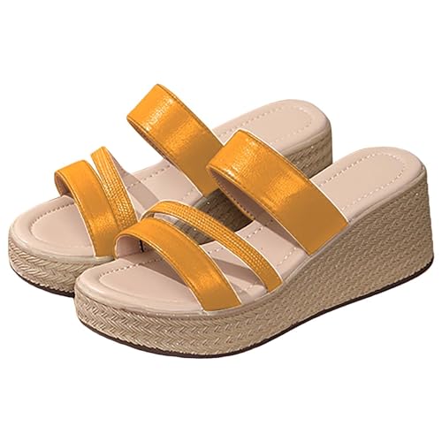 Vectry Ricosta Pepino Sandalen Adiletten Damen 39 Gartenschuhe Frauen Strand Slope Heel Hausschuhe Hohl Casual Hausschuhe Slope Bottom Schuhe Retro Sandalen Damenschuhe Winter Orange Größe 36 von Vectry