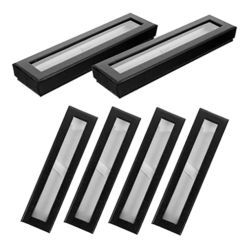 Veemoon 6-Teilige Boxen Etui Aufbewahrungsboxen mit Deckel Schreibwaren Stiftorganisator klarer Stifthalter Brunnen Stiftverpackung Bürospeicherboxen Papier Black Veemoon 6-Teilige Boxen Etui Aufbewahrungsboxen mit Deckel Schreibwaren Stiftorganisator klarer Stifthalter Brunnen Stiftverpackung Bürospeicherboxen Papier Black von Veemoon