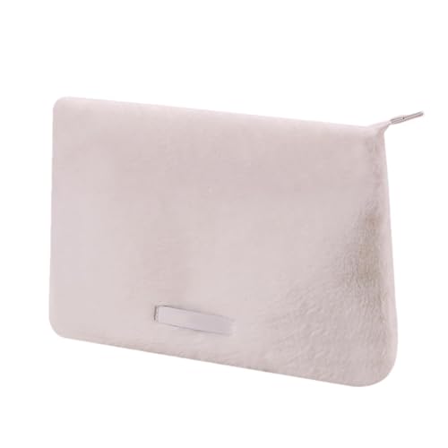 Puffy Make-up-Tasche, Plüsch-Make-up-Tasche - Tragbarer Reise-Kulturbeutel für Damen, Make-up-Taschen-Organizer,Reise-Make-up-Tasche mit Reißverschluss. Trendige Make-up-Tasche für Make-up-Pinsel, Kos von Veeteah