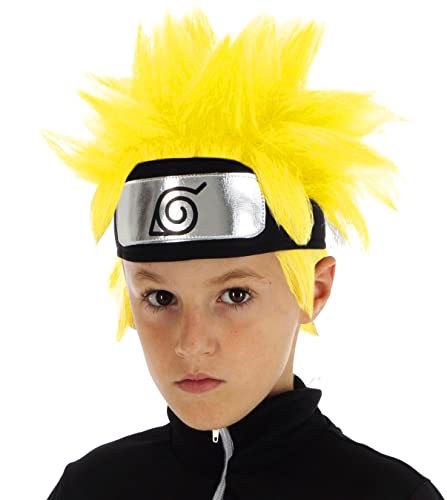 Naruto Shippuden-Perücke für Kinder gelbfarben - Gelb von Chaks