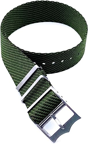 VekkEr Nylon-Uhrenarmband, Sport-Uhrenarmbänder, Uhrenarmband, Uhrenarmbänder, 20 mm, 22 mm, Nylon-NATO-Armbänder, Uhrenarmband, Ersatz-Stoff-Handgelenk, 20 mm von VekkEr