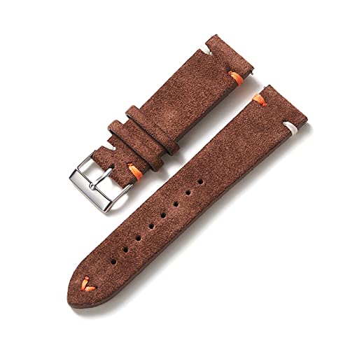 VekkEr Nylon-Uhrenarmband, Sportuhrenarmbänder, Uhrenarmband, Farbblock-Uhrenarmband, 20 mm, 22 mm, Universal-Uhrenarmband, Uhrenzubehör, Schnellverschluss-Federsteg (Color : Dark Brown, Size : 20mm) von VekkEr