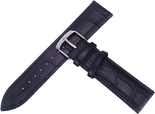 VekkEr Nylon-Uhrenarmband, Sportuhrenarmbänder, Uhrenarmband, Uhrenarmband, Lederarmbänder, 12–26 mm, Uhrenzubehör, Herren-Uhrenarmbänder, Schwarz, 16 mm von VekkEr