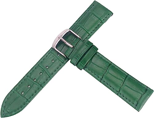 VekkEr Nylon-Uhrenarmband, Sportuhrenarmbänder, Uhrenarmband, Uhrenarmband, Lederarmbänder, 12 mm–26 mm, Uhrenzubehör, Herren-Uhrenarmbänder, Grün, 14 mm von VekkEr