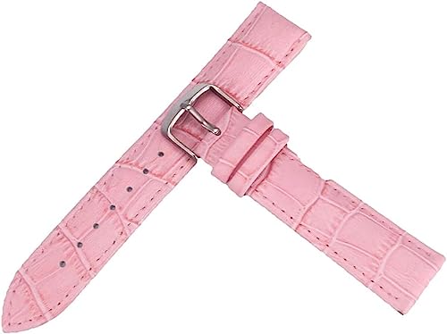 VekkEr Nylon-Uhrenarmband, Sportuhrenarmbänder, Uhrenarmband, Uhrenarmband, Lederarmbänder, 12 mm–26 mm, Uhrenzubehör, Herren-Uhrenarmbänder, Pink, 21 mm von VekkEr