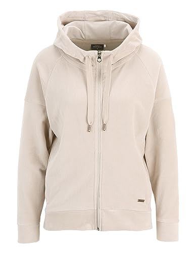 Venice Beach Sport-Sweatjacke für Damen mit Kapuze Jolina M, Almond Cream von Venice Beach