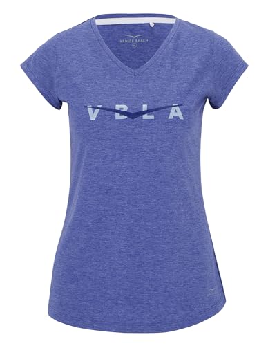 Venice Beach Sport-T-Shirt für Damen mit V-Ausschnitt und leicht gerundetem Saum ALISJA L, Radiant Blue von Venice Beach