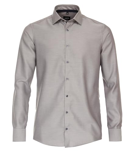 Venti Businesshemd Uni Modern Fit Beige 41 von Venti