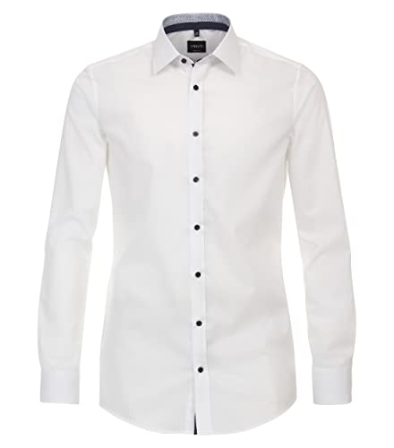 Venti Businesshemd Uni Body Fit Weiß 40 von Venti