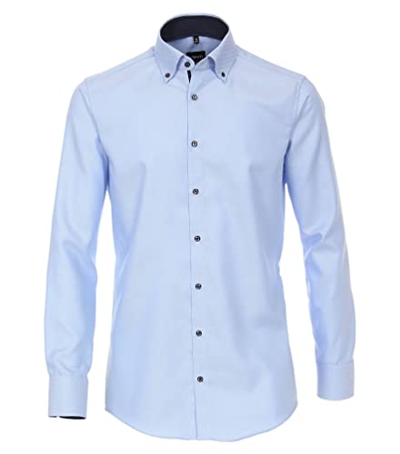 Venti Businesshemd Uni Modern Fit Hellblau 36 von Venti