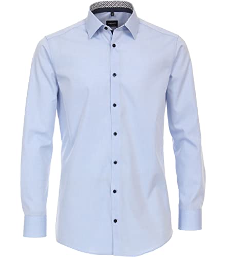 Venti Businesshemd Uni Modern Fit Hellblau 43 von Venti