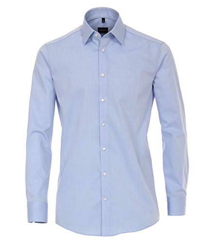 Venti Businesshemd Uni Modern Fit Hellblau 45 von Venti