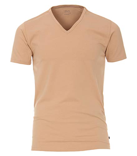 Venti T-Shirt Doppelpack Uni Beige L von Venti