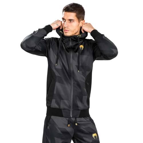 Venum Herren Razor Hoody Kapuzen-Sweatshirt, Black/Gold, Large von Venum