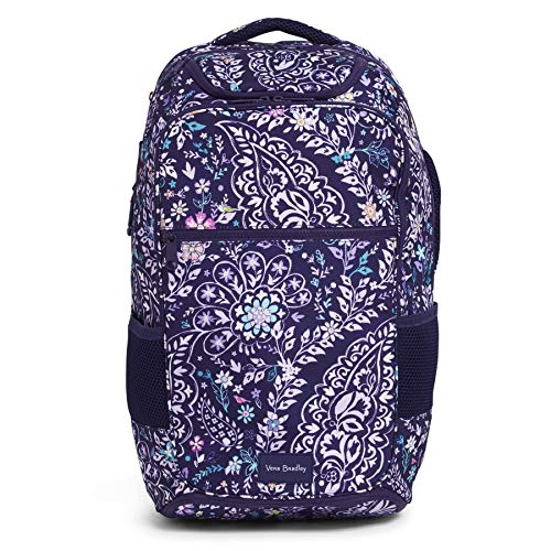 Vera Bradley Damen Recycelter Rucksack, aufgehellt, Reactive Journey Büchertasche, Belle Paisley von Vera Bradley