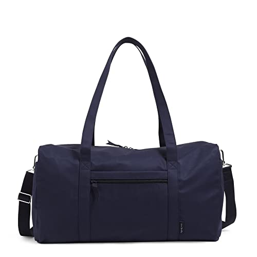 Vera Bradley Damen-Reisetasche aus Baumwolle, groß, Klassisches Marineblau – recycelte Baumwolle, Einheitsgröße, Große Reisetasche aus Baumwolle Vera Bradley Damen-Reisetasche aus Baumwolle, groß, Klassisches Marineblau – recycelte Baumwolle, Einheitsgröße, Große Reisetasche aus Baumwolle von Vera Bradley