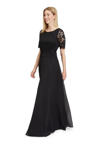 Vera Mont Damen Cocktailkleid mit Spitze, Schwarz, 42 von Vera Mont