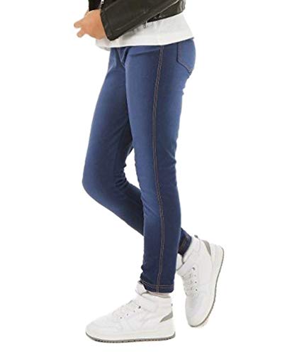 Mädchen Kinder Leggings Treggings Jeans-Look 6-13 Jahre Gr. 122, blau von Verbelato