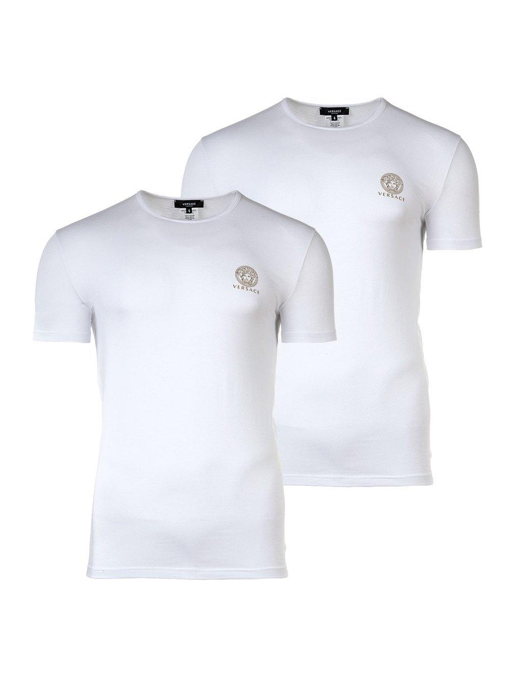 Versace Jeans T-Shirt 2er Pack Herren Baumwolle, weiß von Versace Jeans