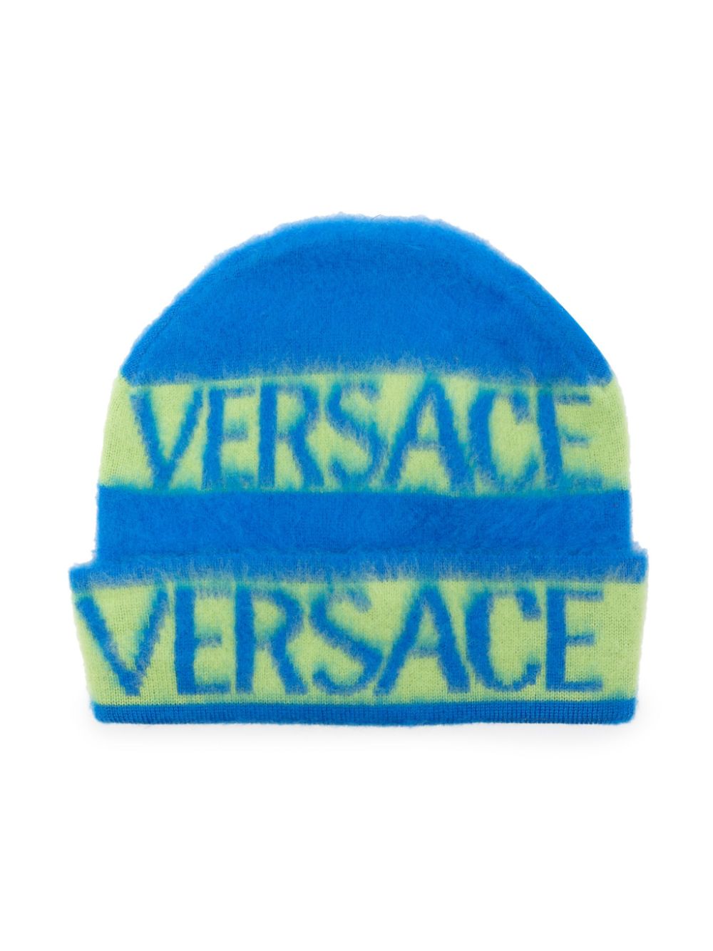 Versace Kids Beanie mit Intarsien-Logo - Blau von Versace Kids