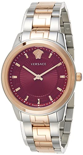 Versace Herren Armbanduhr Greca 38 mm Armband Edelstahl VEPX01221 von Versace