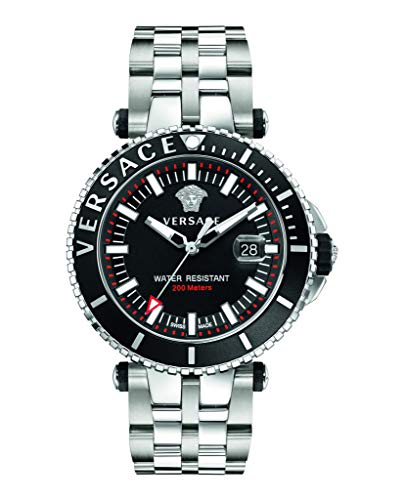 Versace Herrenuhr VEAK00318 V-Race Edelstahl Datum von Versace